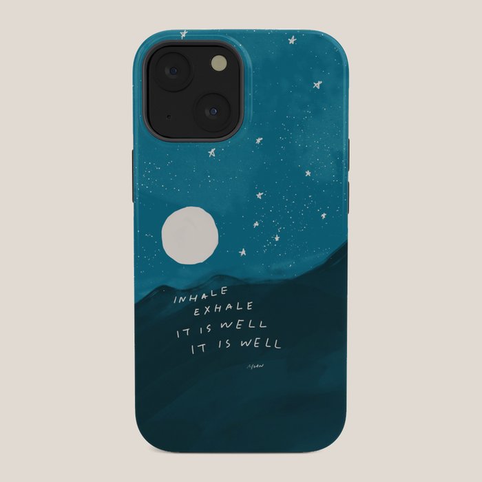"Inhale Exhale It is Well It Is Well" iPhone Case