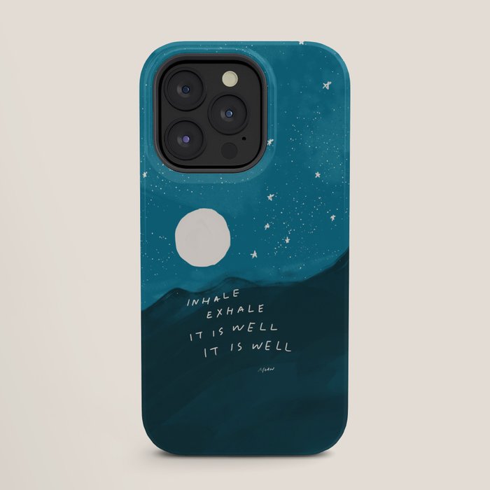 "Inhale Exhale It is Well It Is Well" iPhone Case