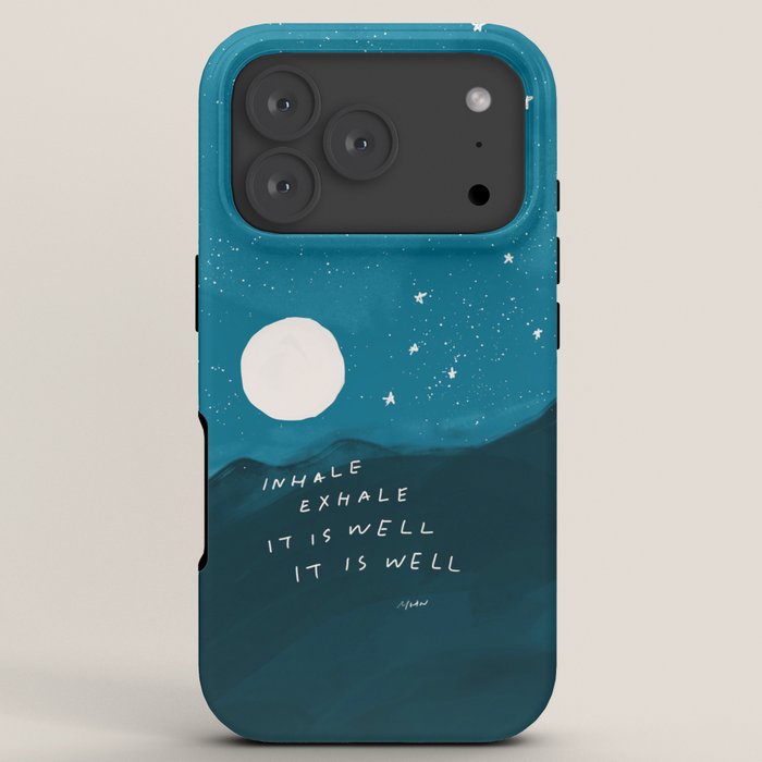 "Inhale Exhale It is Well It Is Well" iPhone Case