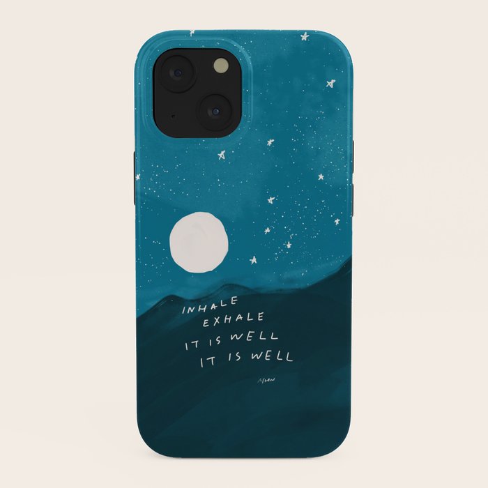 "Inhale Exhale It is Well It Is Well" iPhone Case