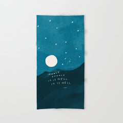 "Inhale Exhale It is Well It Is Well" Bath Towel