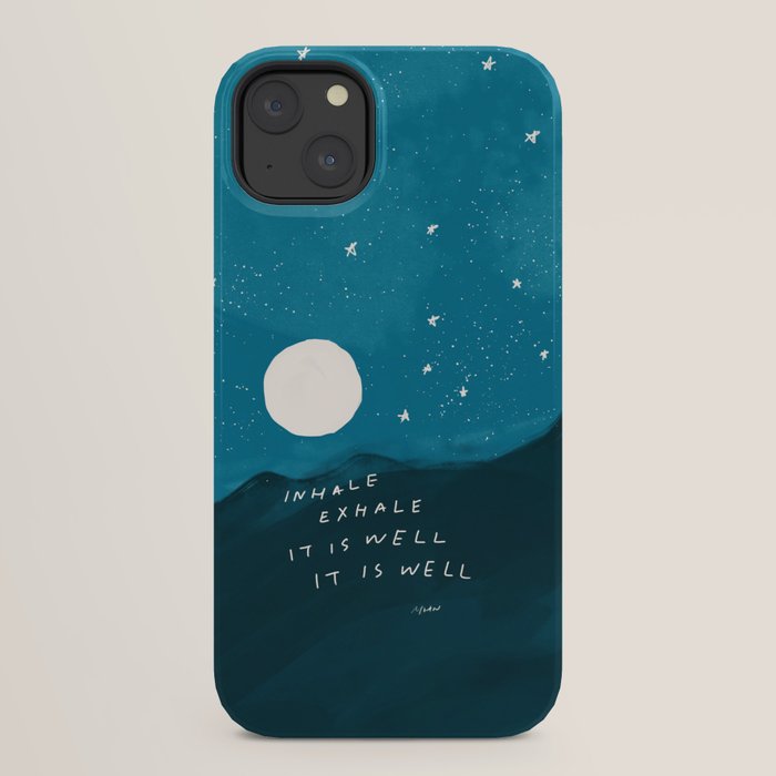 "Inhale Exhale It is Well It Is Well" iPhone Case