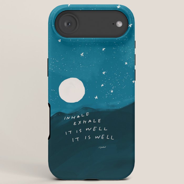 "Inhale Exhale It is Well It Is Well" iPhone Case