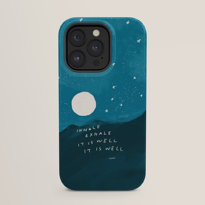 "Inhale Exhale It is Well It Is Well" iPhone Case