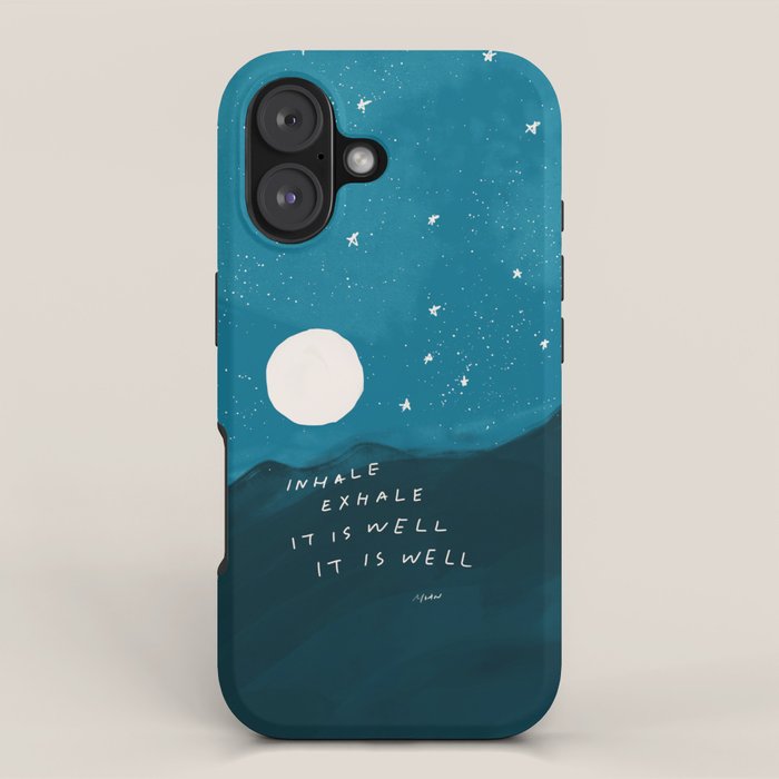 "Inhale Exhale It is Well It Is Well" iPhone Case