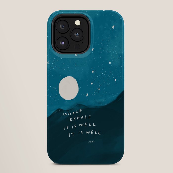 "Inhale Exhale It is Well It Is Well" iPhone Case