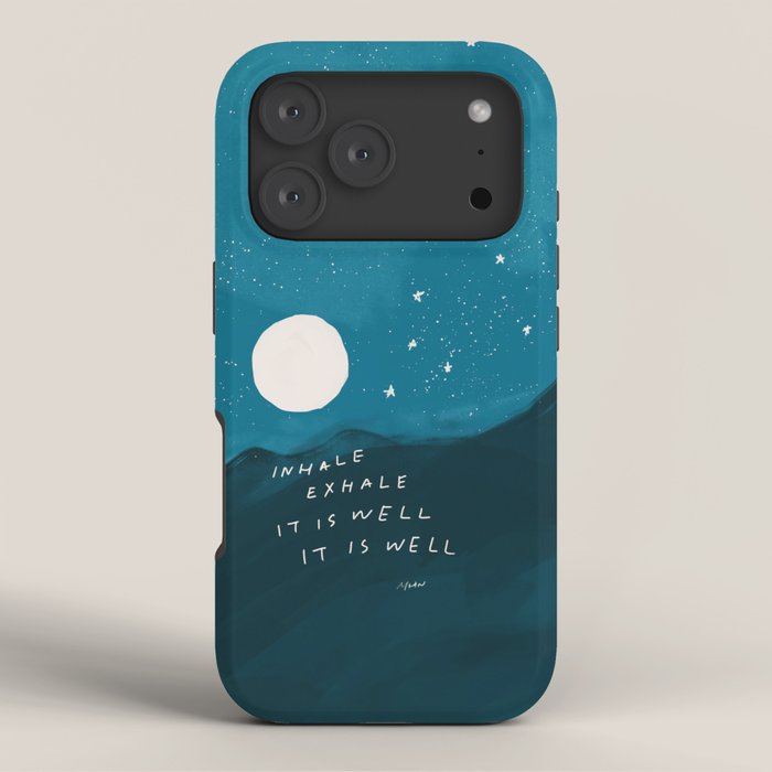 "Inhale Exhale It is Well It Is Well" iPhone Case