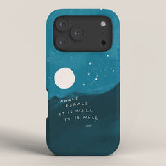 "Inhale Exhale It is Well It Is Well" iPhone Case