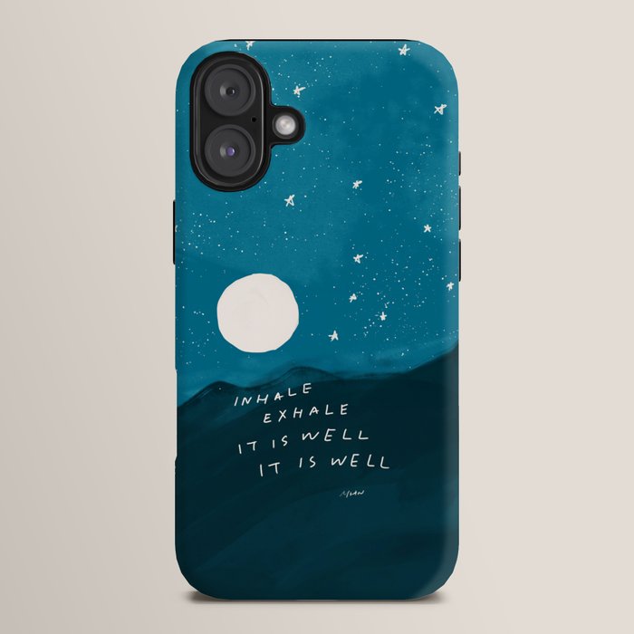 "Inhale Exhale It is Well It Is Well" iPhone Case