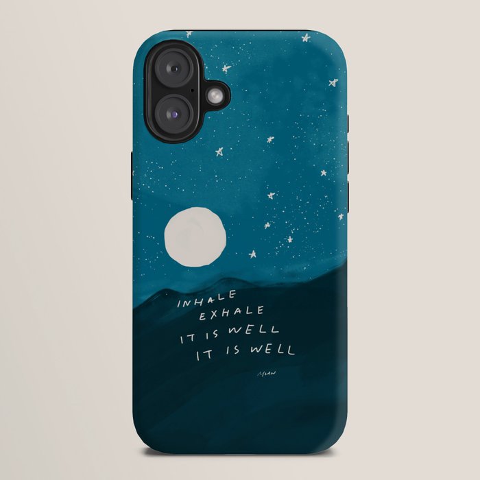 "Inhale Exhale It is Well It Is Well" iPhone Case