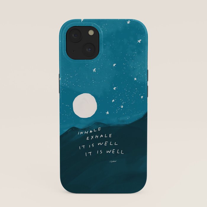 "Inhale Exhale It is Well It Is Well" iPhone Case