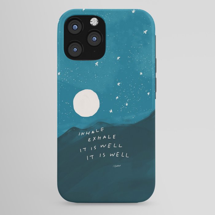 "Inhale Exhale It is Well It Is Well" iPhone Case
