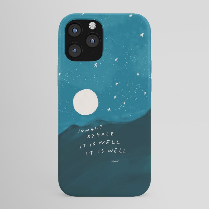 "Inhale Exhale It is Well It Is Well" iPhone Case