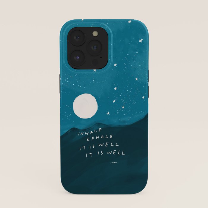 "Inhale Exhale It is Well It Is Well" iPhone Case