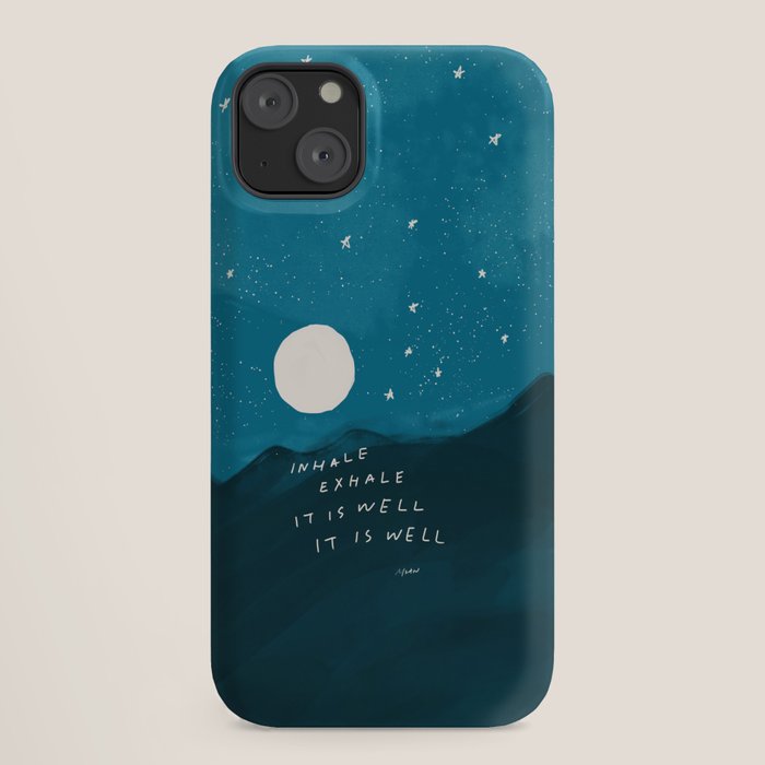 "Inhale Exhale It is Well It Is Well" iPhone Case