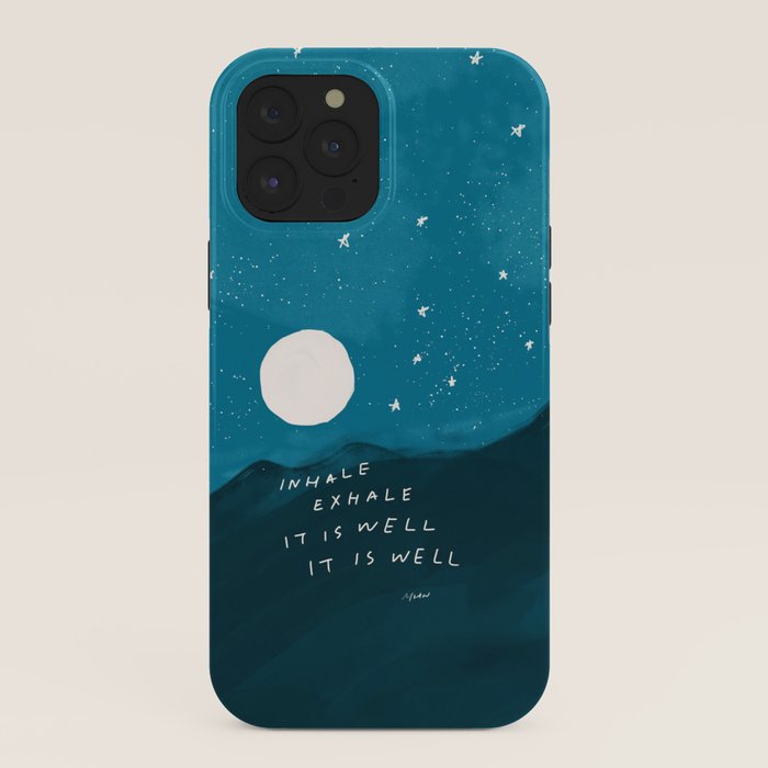 "Inhale Exhale It is Well It Is Well" iPhone Case