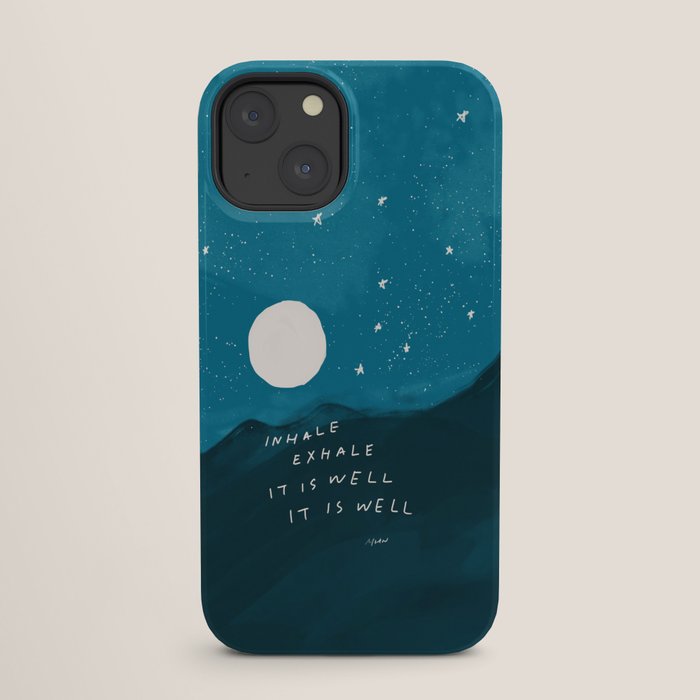"Inhale Exhale It is Well It Is Well" iPhone Case