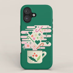 A Cup of Cheer - Warm Wishes Festive Holiday Mug iPhone Case