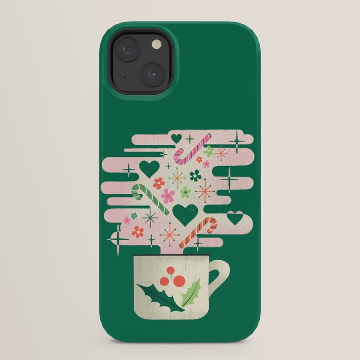 A Cup of Cheer - Warm Wishes Festive Holiday Mug iPhone Case