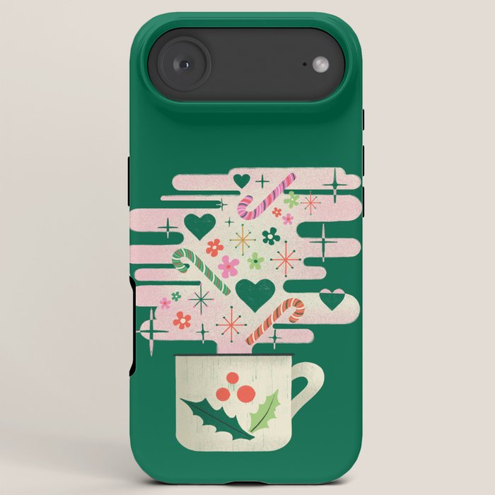 A Cup of Cheer - Warm Wishes Festive Holiday Mug iPhone Case