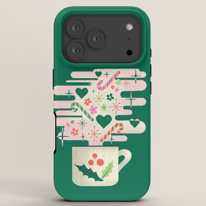 A Cup of Cheer - Warm Wishes Festive Holiday Mug iPhone Case