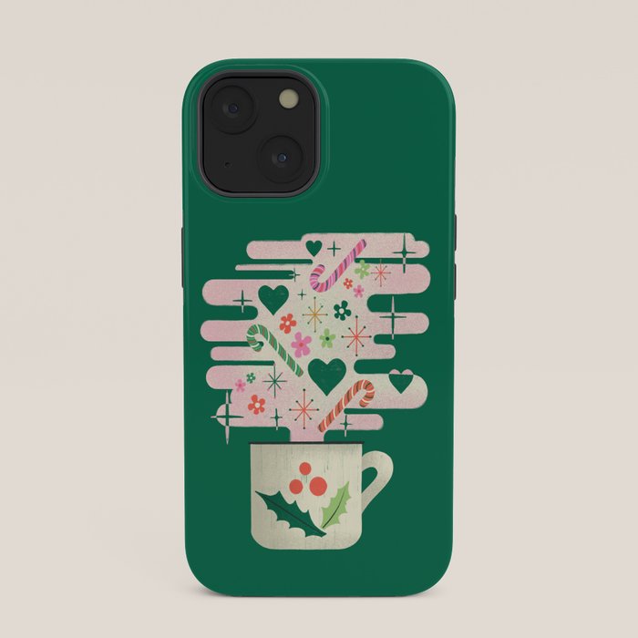 A Cup of Cheer - Warm Wishes Festive Holiday Mug iPhone Case