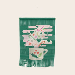 A Cup of Cheer - Warm Wishes Festive Holiday Mug Wall Hanging