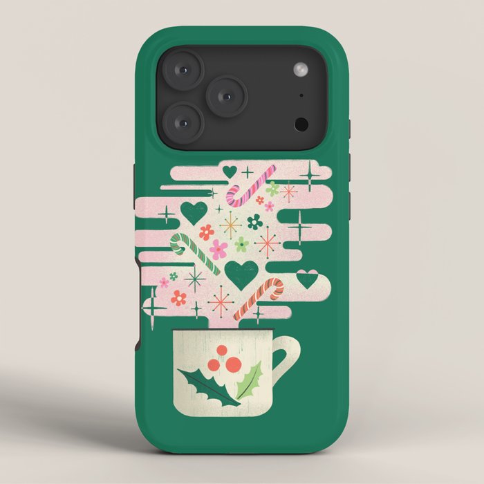 A Cup of Cheer - Warm Wishes Festive Holiday Mug iPhone Case