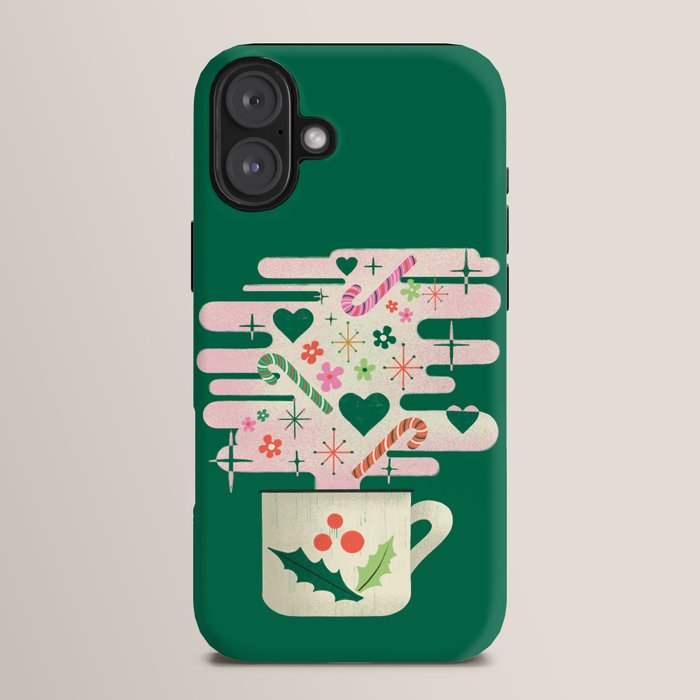 A Cup of Cheer - Warm Wishes Festive Holiday Mug iPhone Case