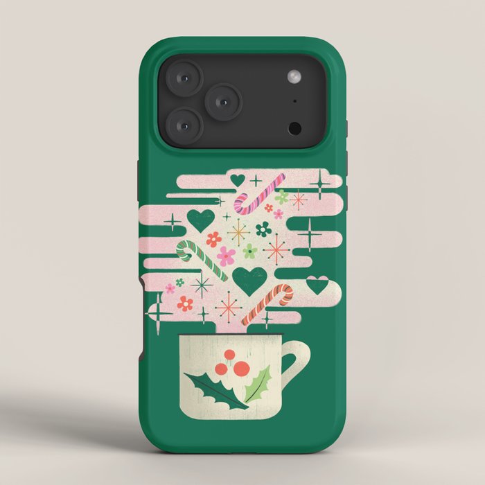 A Cup of Cheer - Warm Wishes Festive Holiday Mug iPhone Case