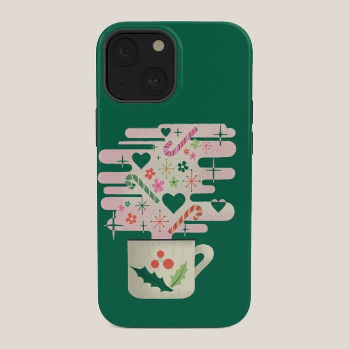 A Cup of Cheer - Warm Wishes Festive Holiday Mug iPhone Case