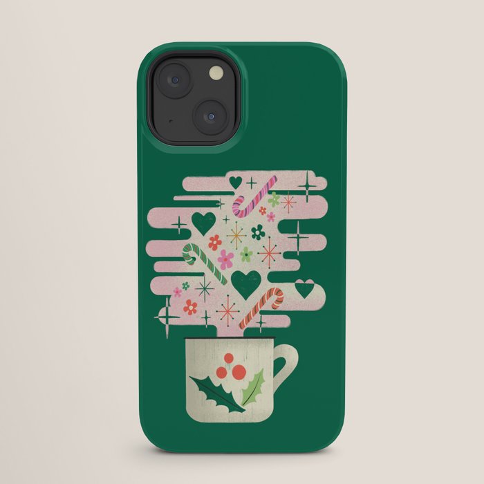 A Cup of Cheer - Warm Wishes Festive Holiday Mug iPhone Case