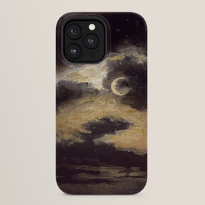 "Clouds in Moonlight" by Knud Baade, 1843 iPhone Case