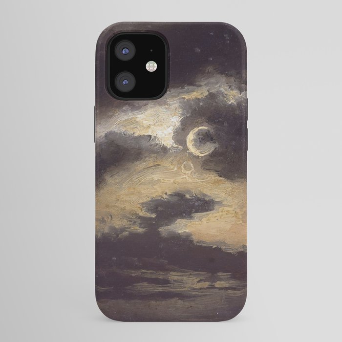"Clouds in Moonlight" by Knud Baade, 1843 iPhone Case