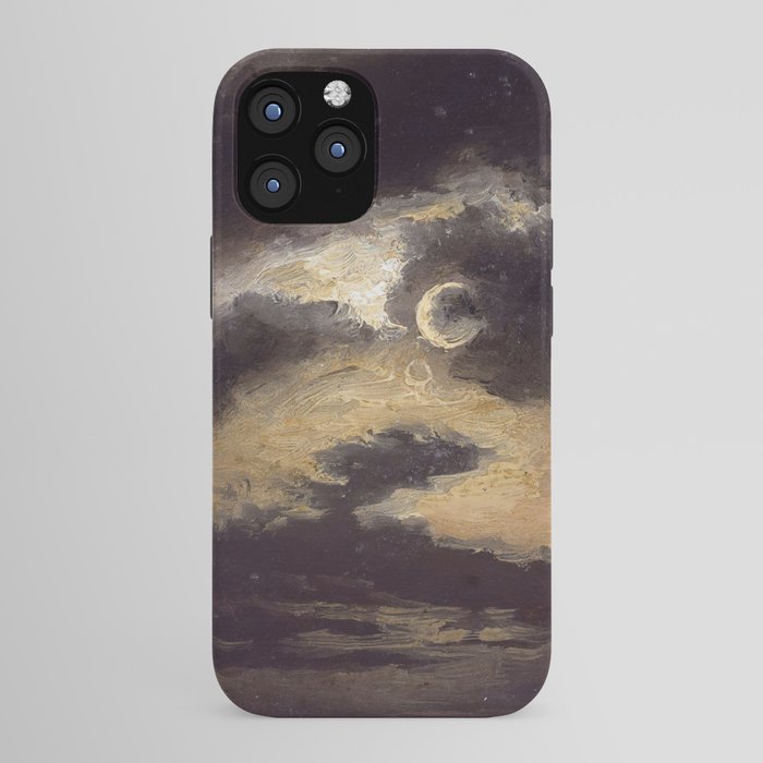"Clouds in Moonlight" by Knud Baade, 1843 iPhone Case