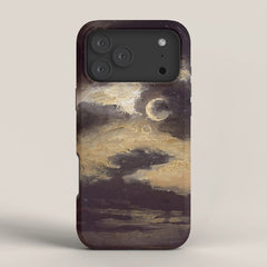 "Clouds in Moonlight" by Knud Baade, 1843 iPhone Case