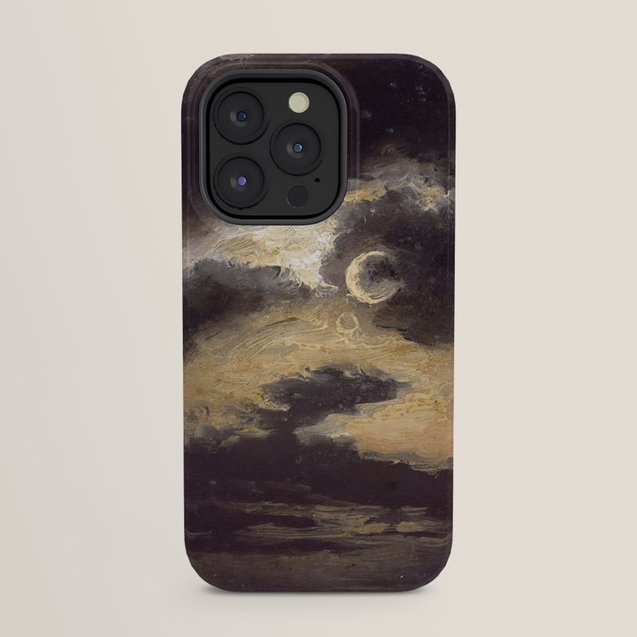 "Clouds in Moonlight" by Knud Baade, 1843 iPhone Case