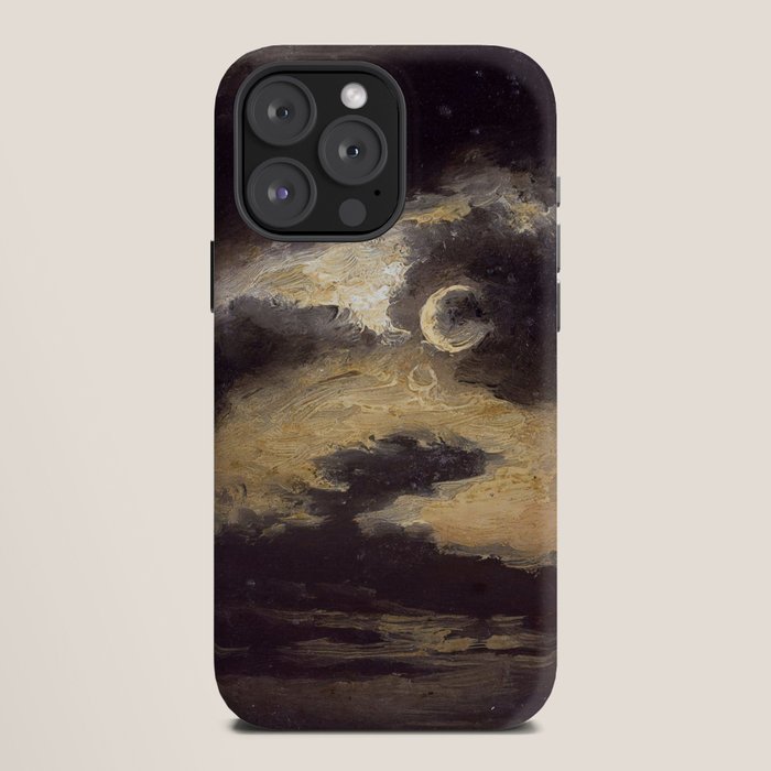 "Clouds in Moonlight" by Knud Baade, 1843 iPhone Case