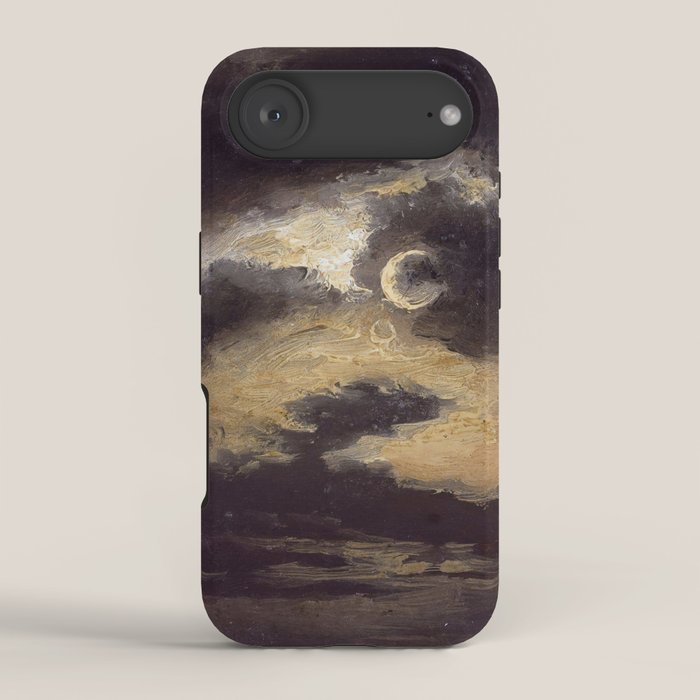 "Clouds in Moonlight" by Knud Baade, 1843 iPhone Case