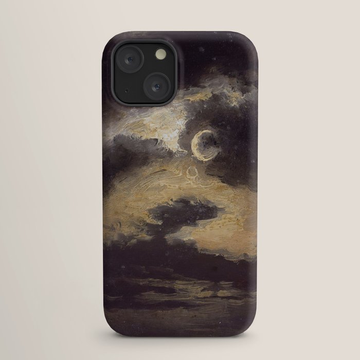 "Clouds in Moonlight" by Knud Baade, 1843 iPhone Case