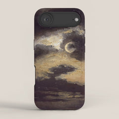 "Clouds in Moonlight" by Knud Baade, 1843 iPhone Case