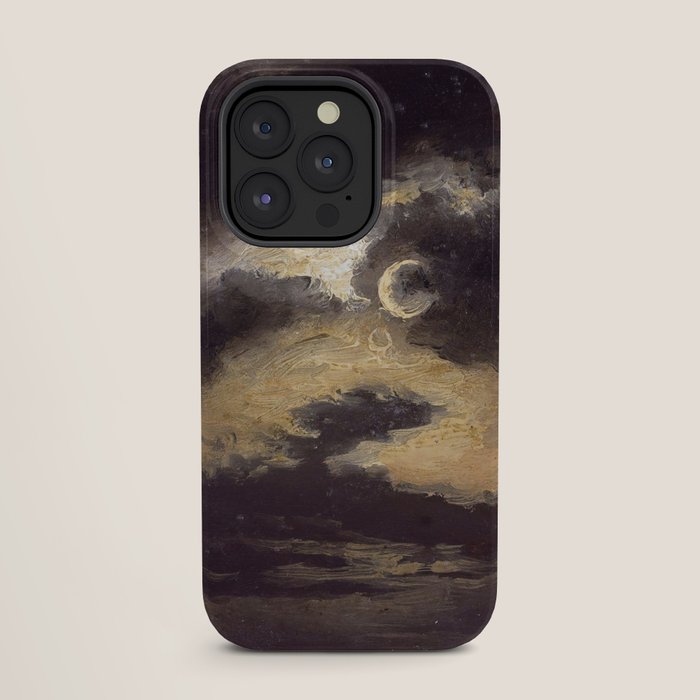 "Clouds in Moonlight" by Knud Baade, 1843 iPhone Case