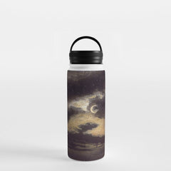 "Clouds in Moonlight" by Knud Baade, 1843 Water Bottle