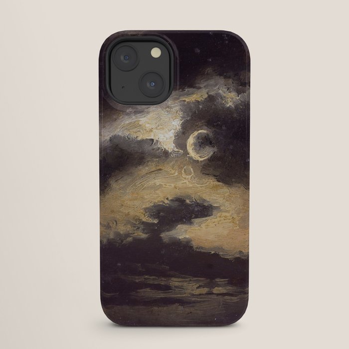"Clouds in Moonlight" by Knud Baade, 1843 iPhone Case