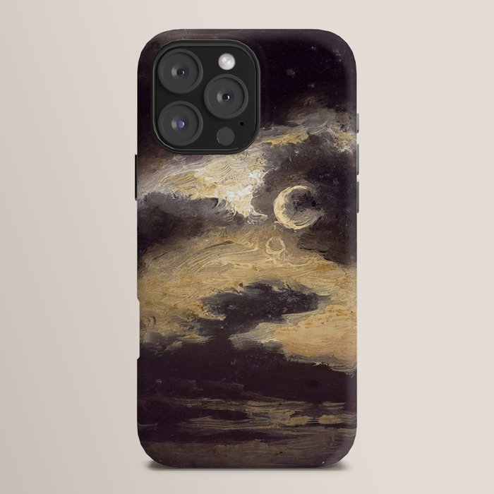 "Clouds in Moonlight" by Knud Baade, 1843 iPhone Case