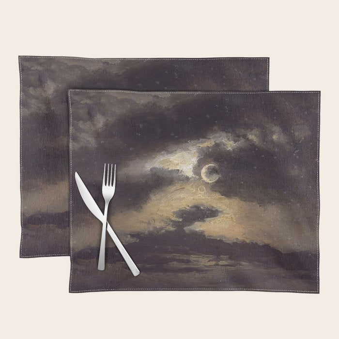 "Clouds in Moonlight" by Knud Baade, 1843 Placemat