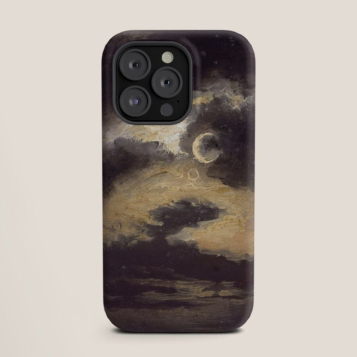 "Clouds in Moonlight" by Knud Baade, 1843 iPhone Case