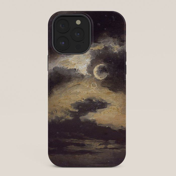 "Clouds in Moonlight" by Knud Baade, 1843 iPhone Case