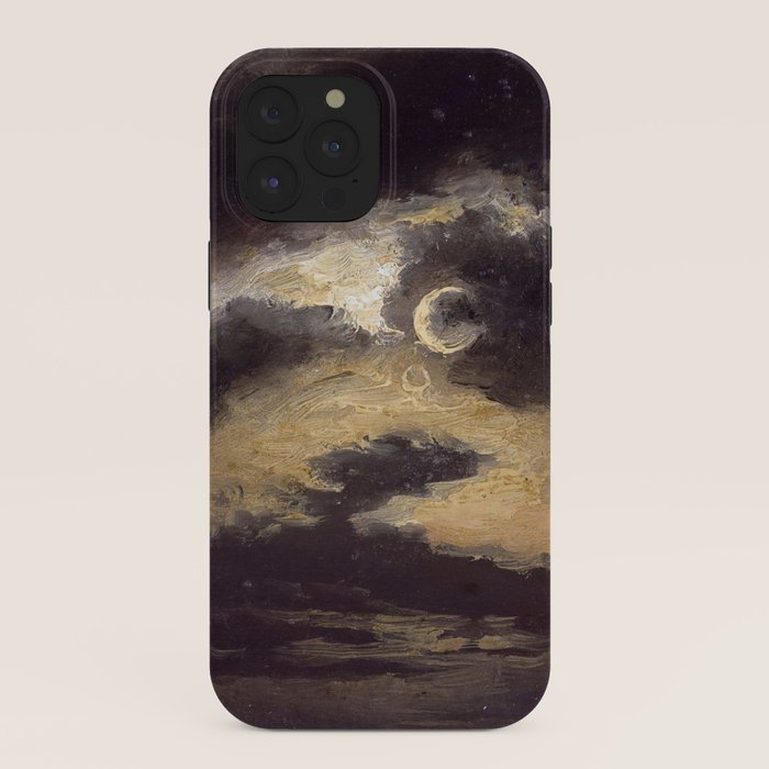 "Clouds in Moonlight" by Knud Baade, 1843 iPhone Case