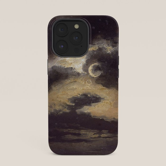 "Clouds in Moonlight" by Knud Baade, 1843 iPhone Case